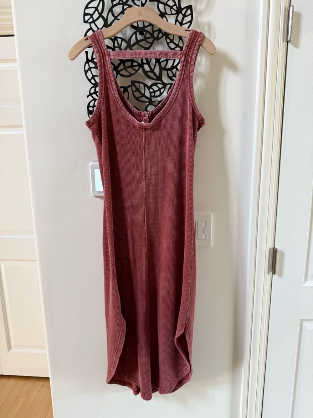 Anthropologie Daily Practice Waffle Knit Snap-Down Midi Dress M NWOT - Picture 9 of 12